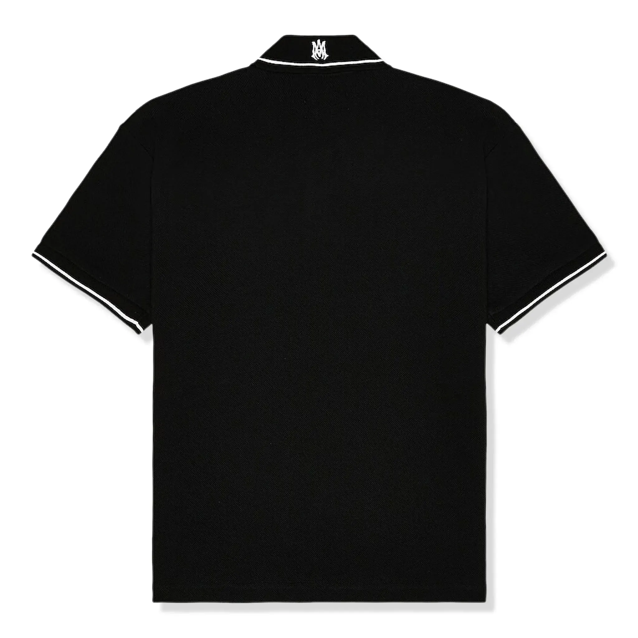 Amiri Solid Short Sleeve Black Polo Shirt