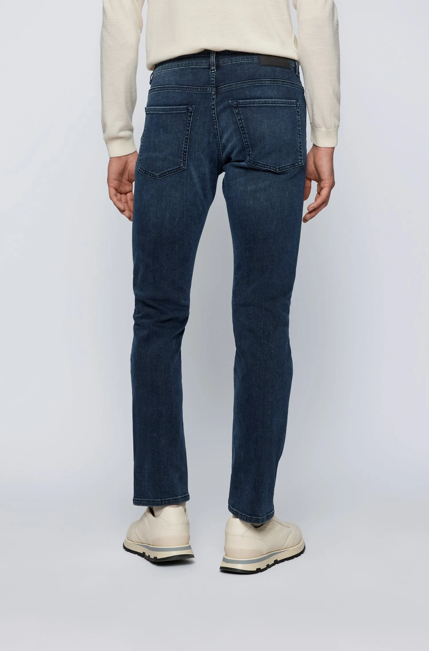 Boss Slim Fit Delaware Jeans - Overwashed Denim