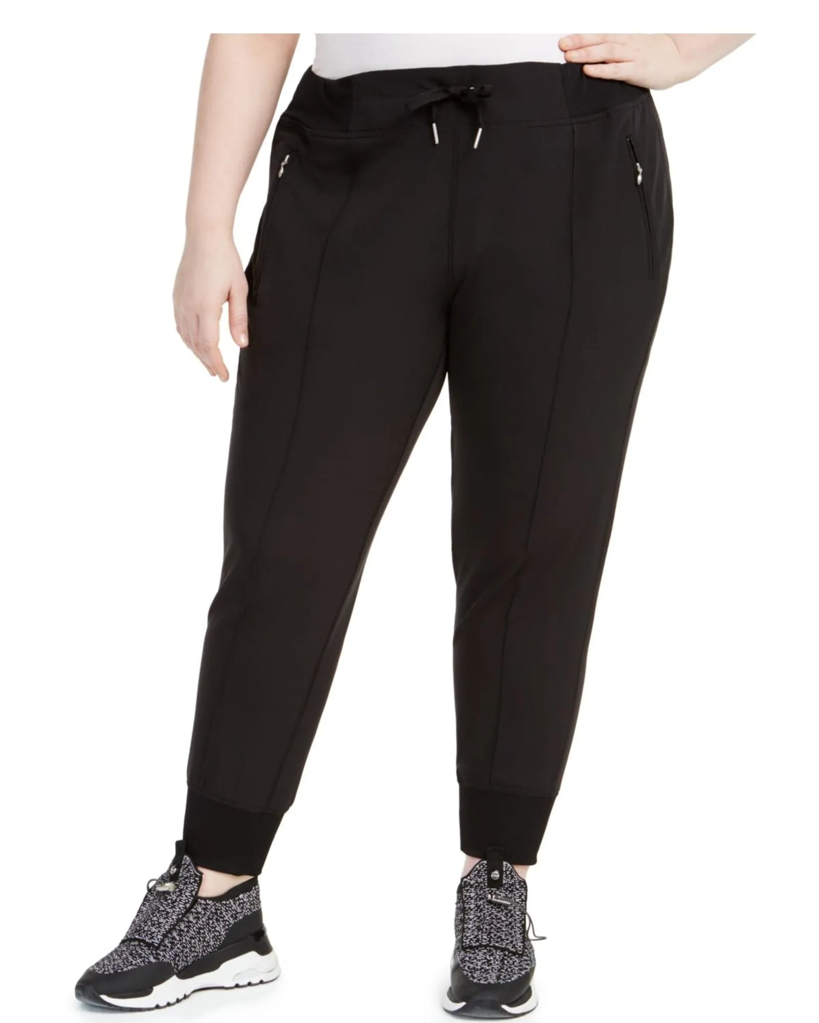 Calvin Klein Women's  Sweatpants Fitness Jogger Pants Black  2X | Black