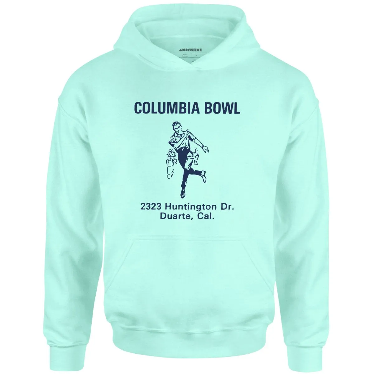 Columbia Bowl - Duarte, CA - Vintage Bowling Alley - Unisex Hoodie