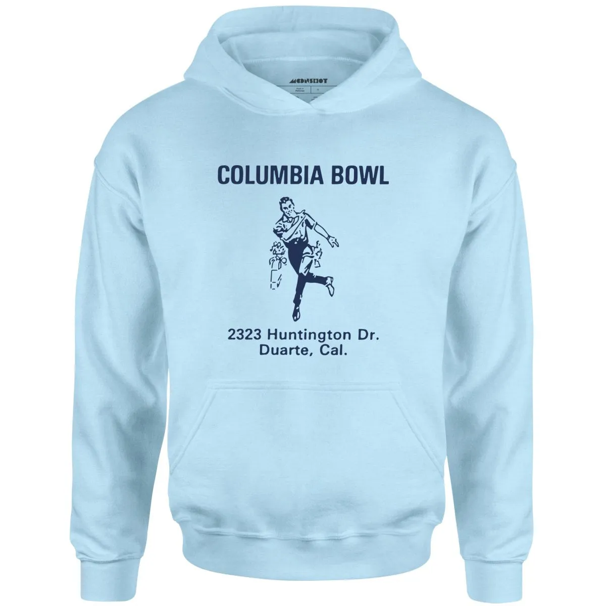 Columbia Bowl - Duarte, CA - Vintage Bowling Alley - Unisex Hoodie