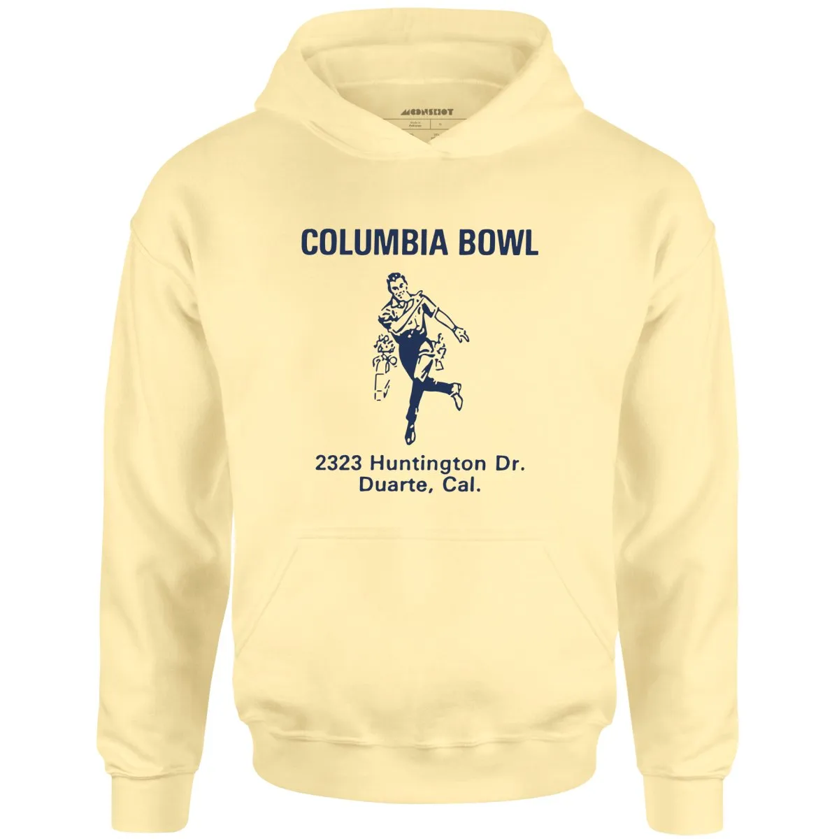 Columbia Bowl - Duarte, CA - Vintage Bowling Alley - Unisex Hoodie