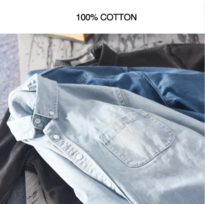 Cotton Denim Shirt (Unisex)