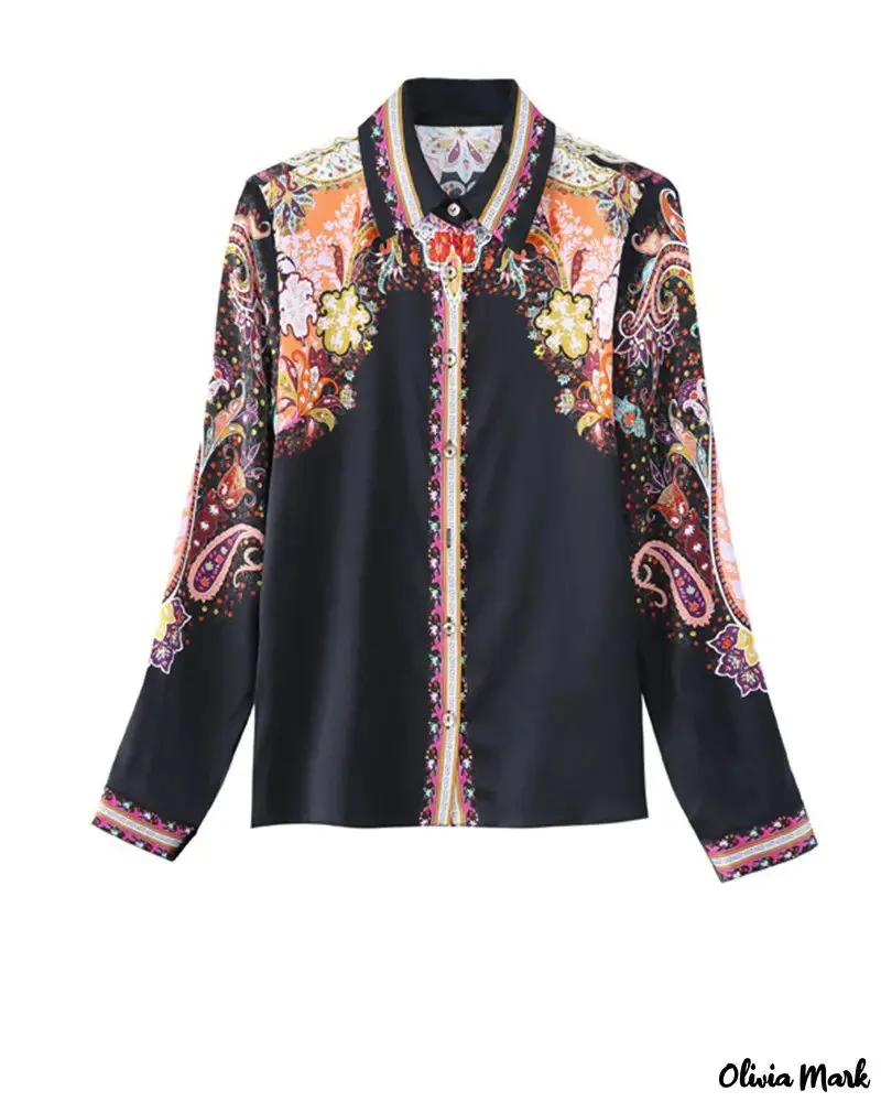 Deanwangkt - Paisley Print Long Sleeve Top