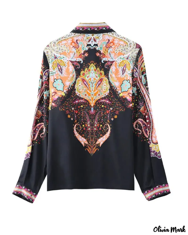 Deanwangkt - Paisley Print Long Sleeve Top