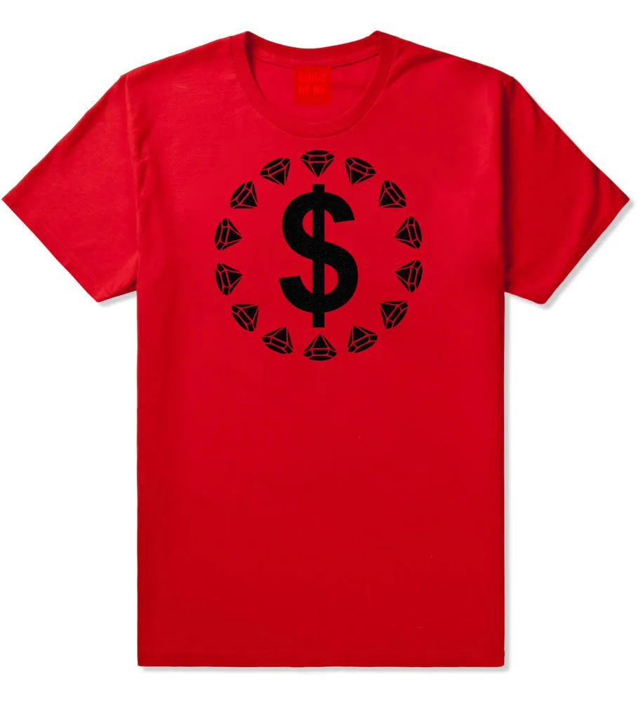 Diamonds Money Sign Logo T-Shirt