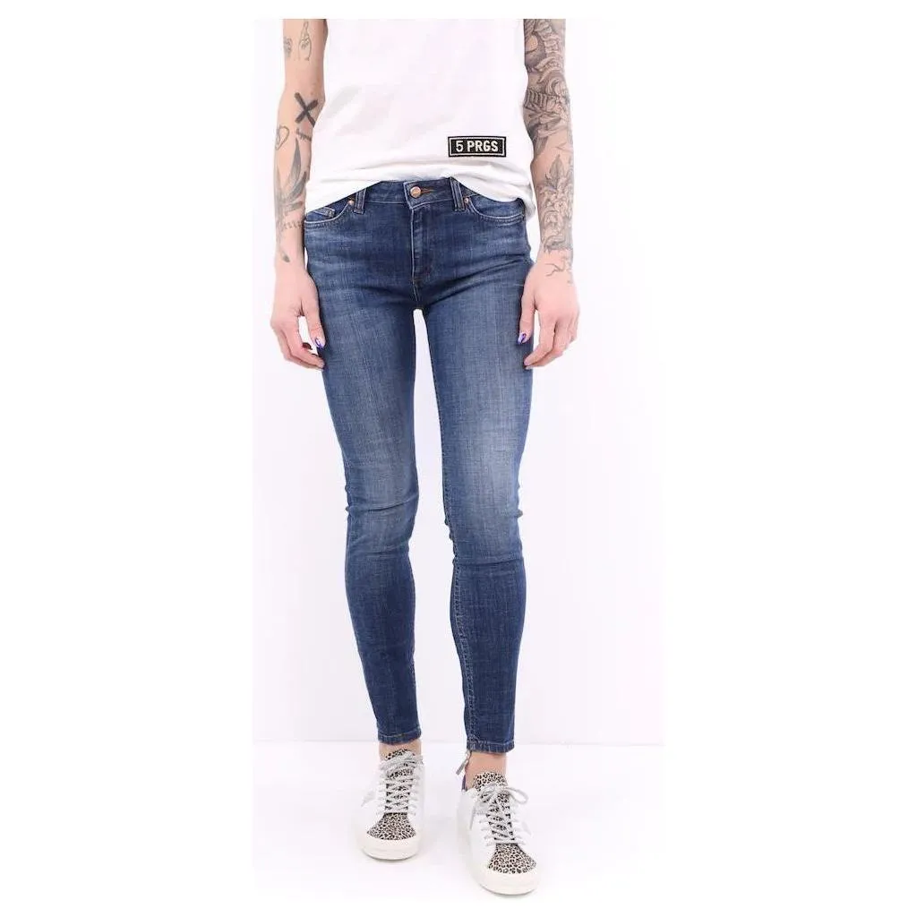 Don The Fuller Blue Cotton Women Jeans