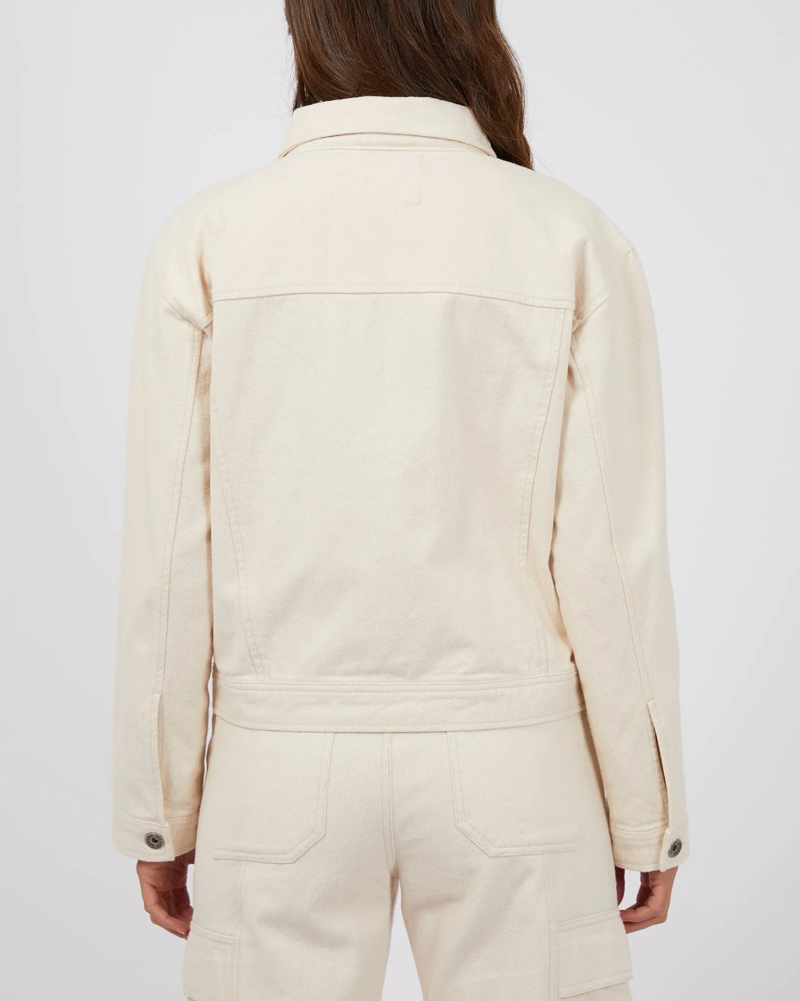 Dove Cropped Jacket Beige