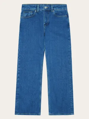 GALE straight mid-rise medium blue 5-pocket jeans - Medium Blue