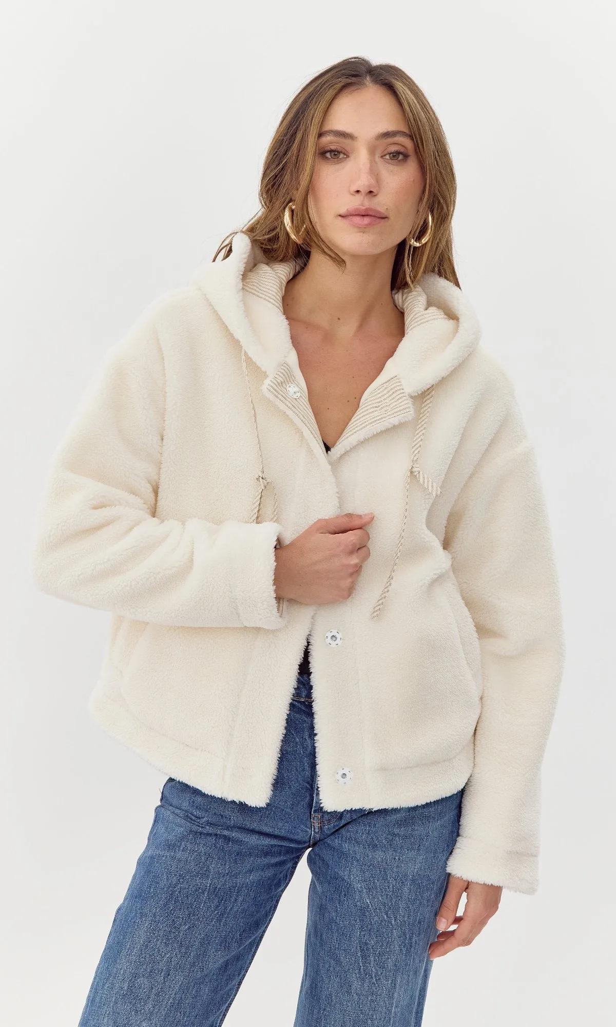 Gigi Zip Up Cozy Sherpa Hoodie