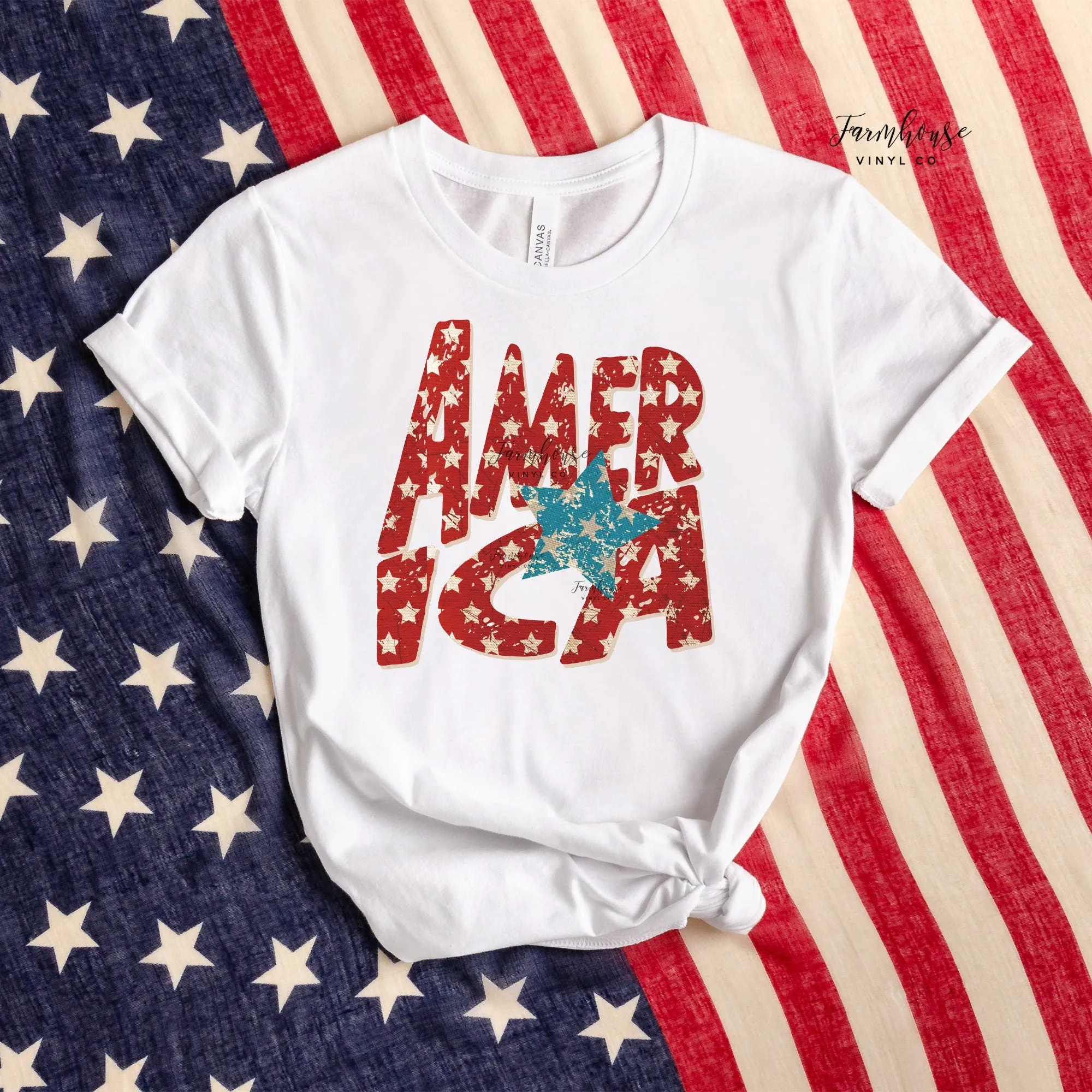 Group Distressed America Shirt