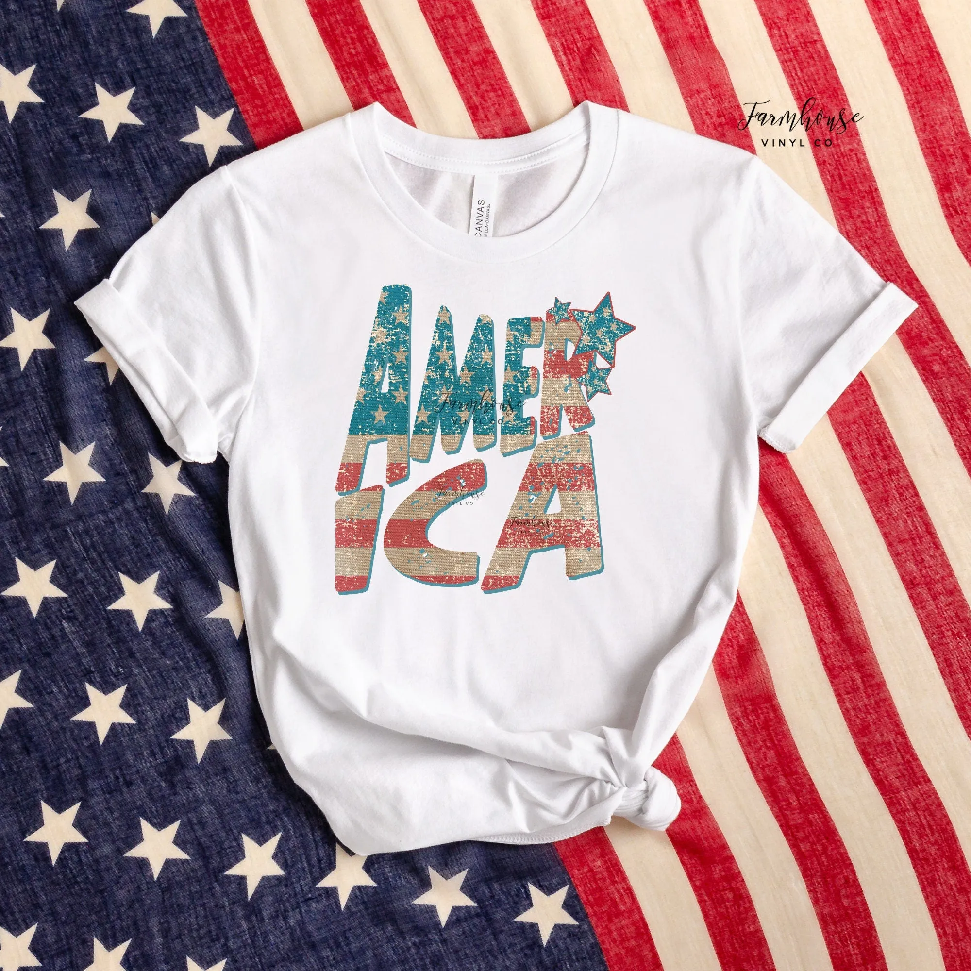 Group Distressed America Shirt