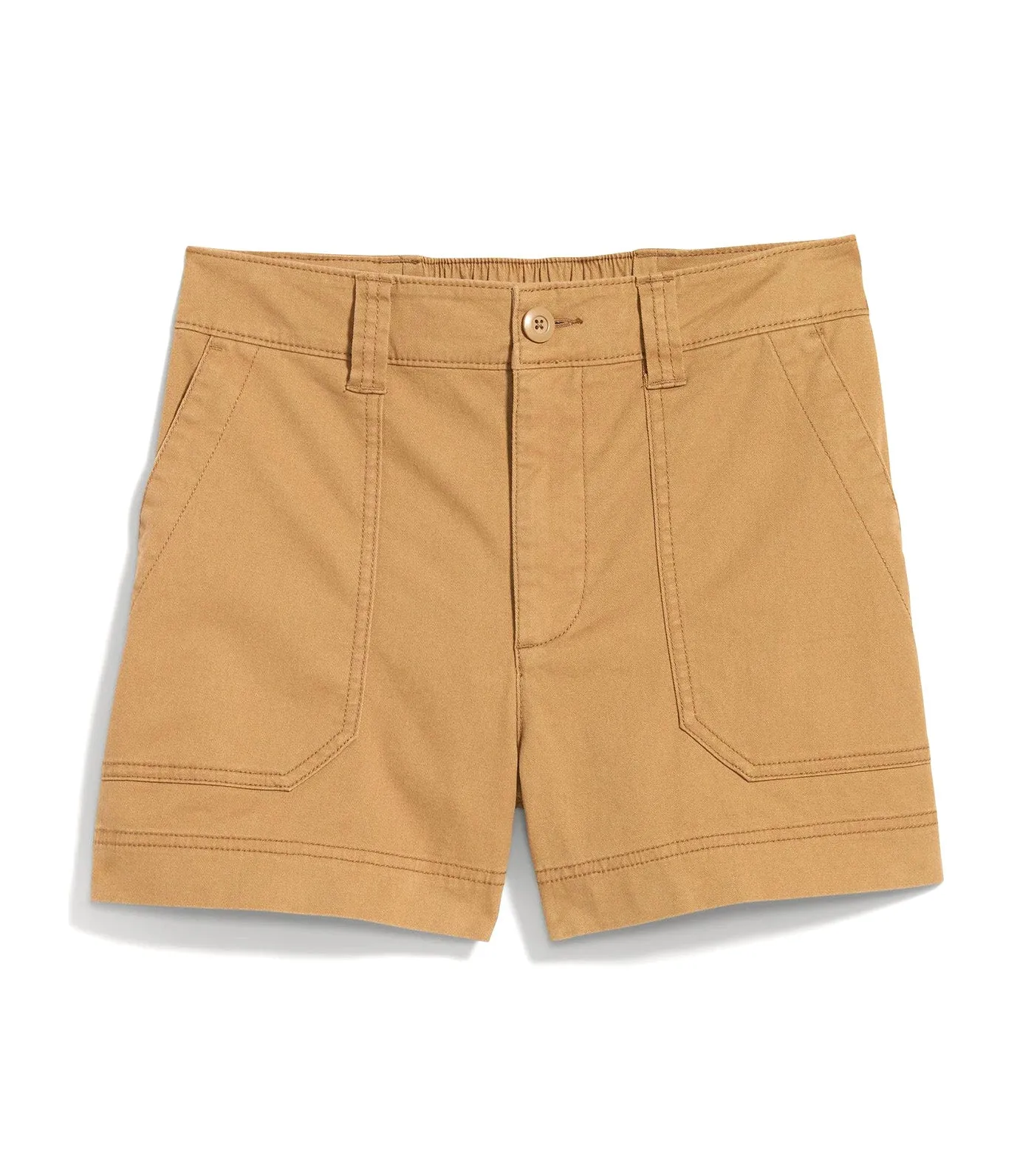 High-Waisted OGC Utility Chino Shorts for Women 3.5-Inch Inseam Clifftop