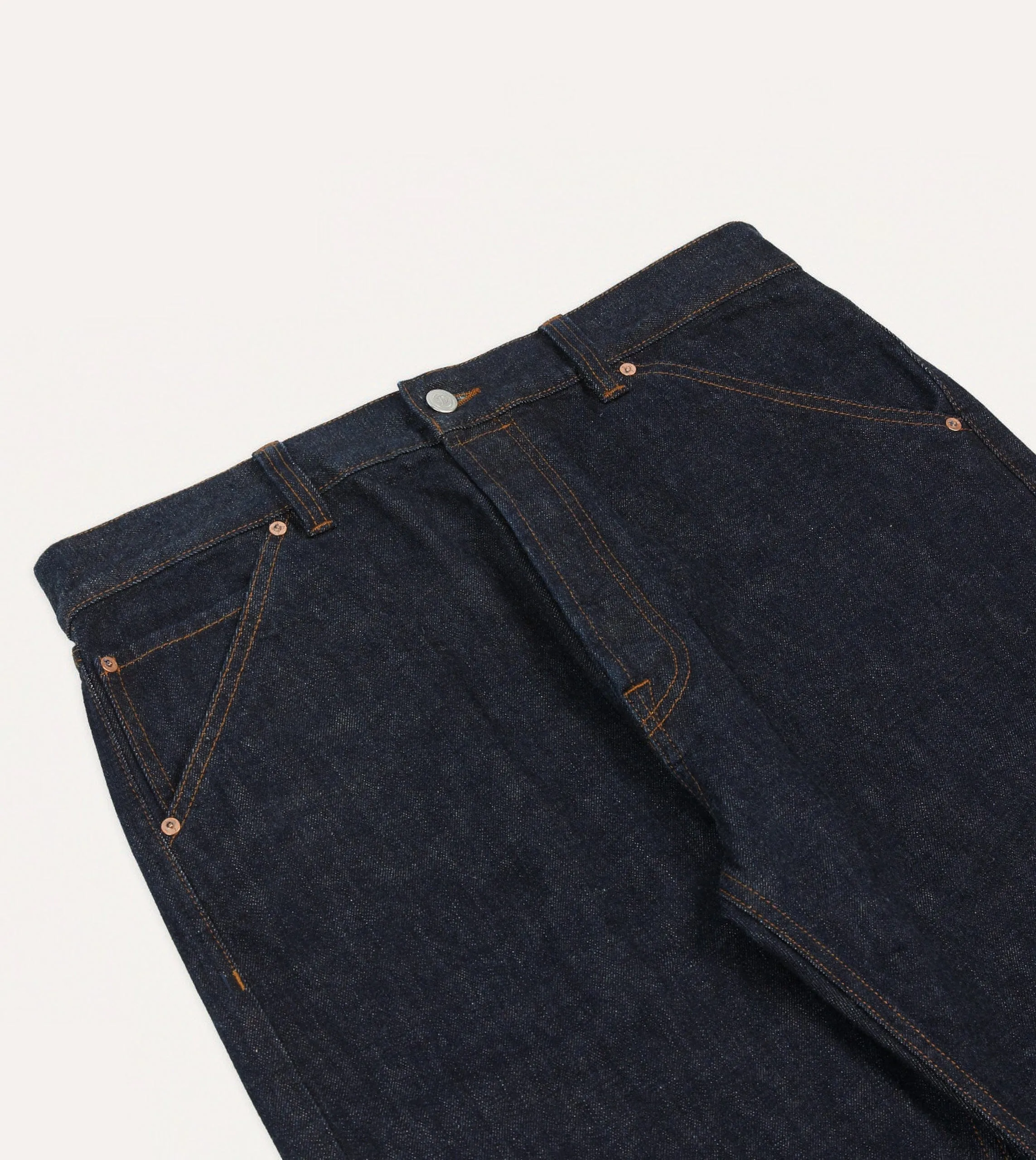 Indigo Rinse 14.2oz Japanese Selvedge Denim Five-Pocket Jeans