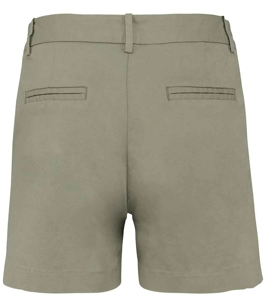 Native Spirit Ladies Chino Shorts | Almond Green