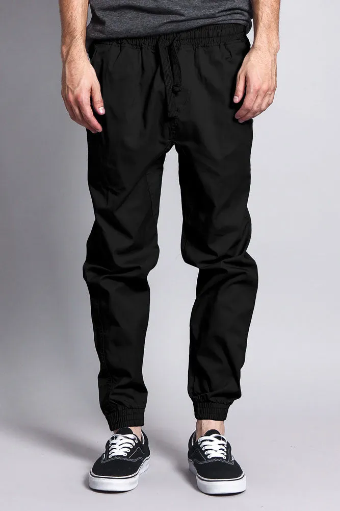 Non-Stretch Twill Jogger Pants