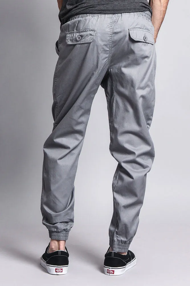 Non-Stretch Twill Jogger Pants