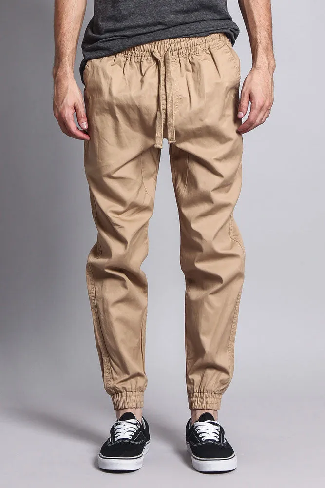 Non-Stretch Twill Jogger Pants