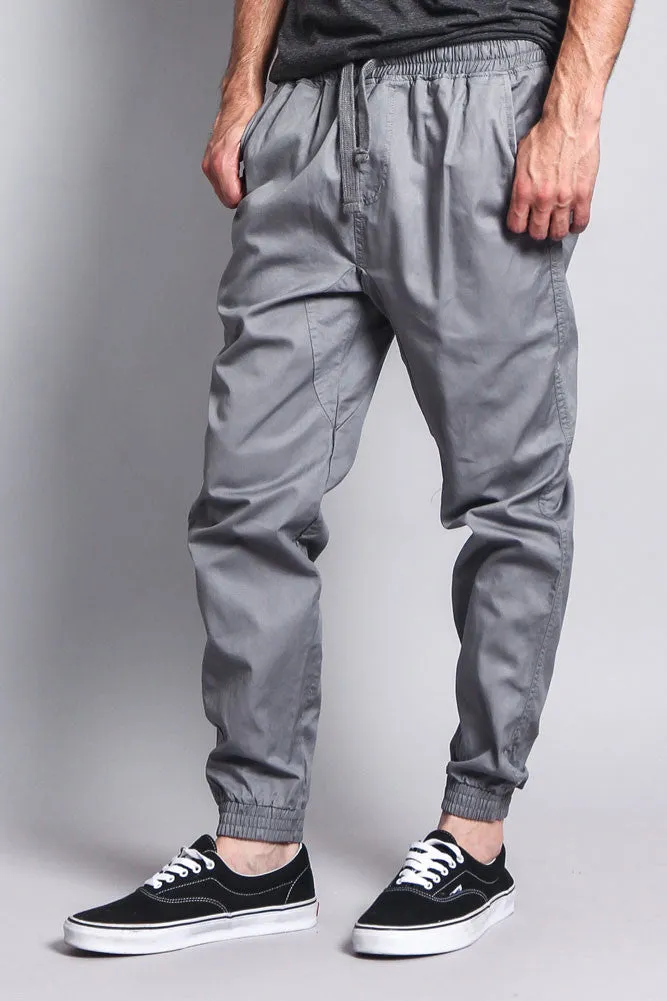 Non-Stretch Twill Jogger Pants