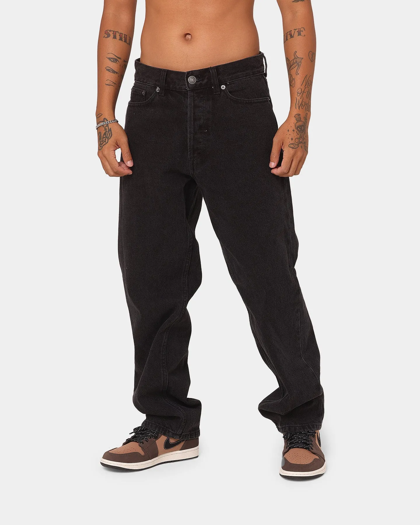 Obey Hardwork Carpenter Denim Jeans Faded Black