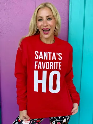 Red Santa's Favorite Ho Sweatshirt