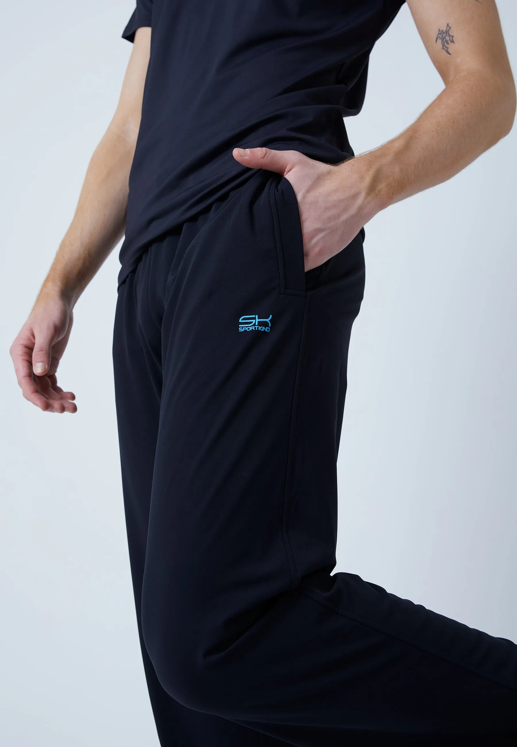 Tennis Jogger Tracksuit Pants, black