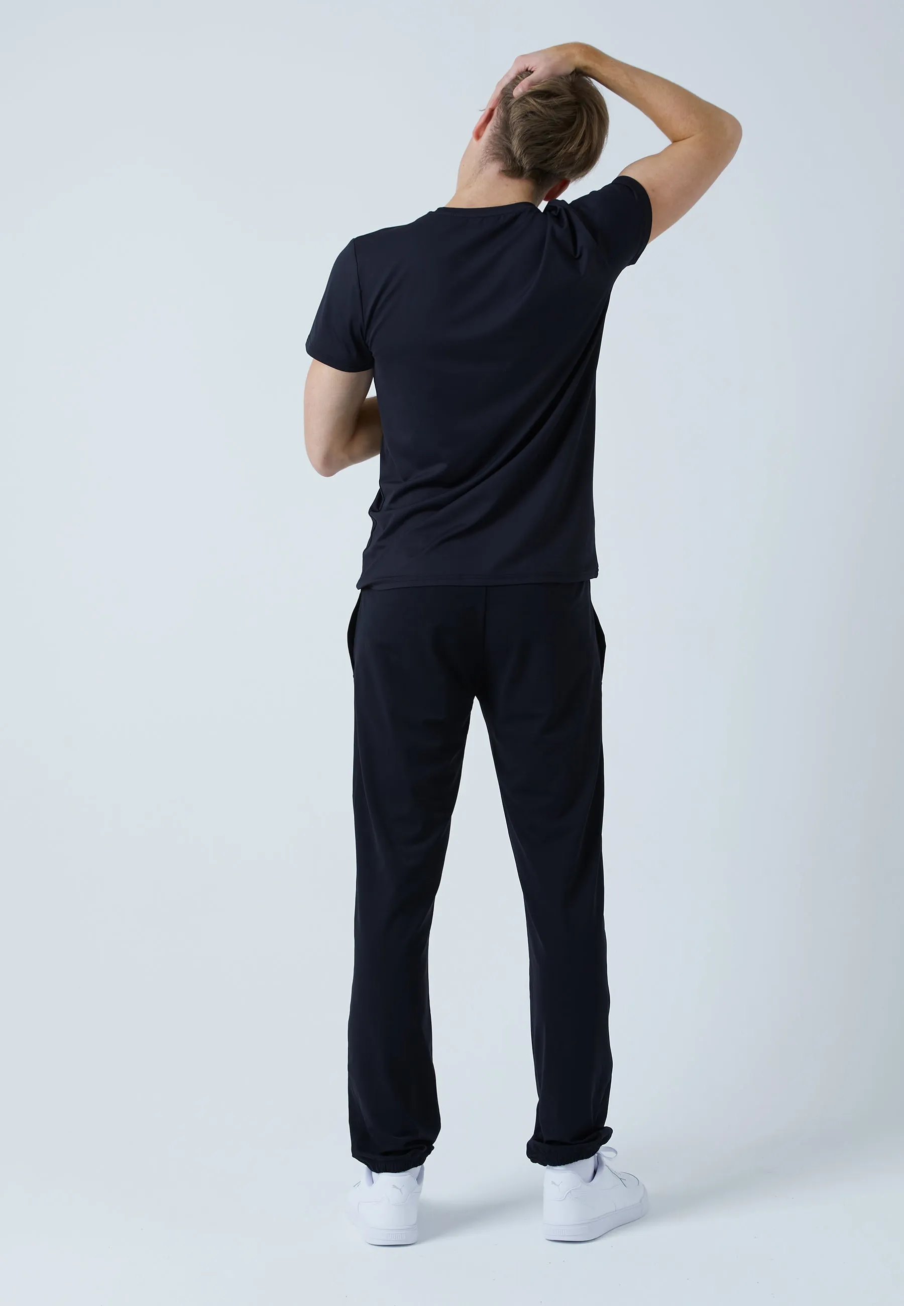 Tennis Jogger Tracksuit Pants, black