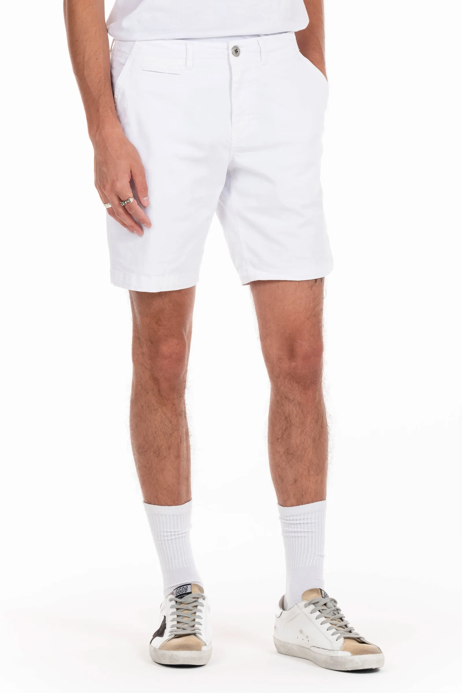 Walden 9" Chino Short - White