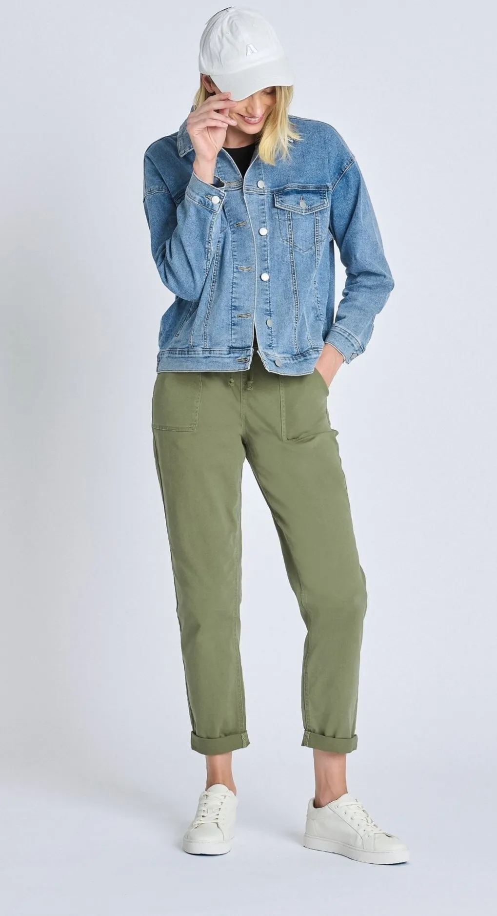 Westport Olive Weekender Twill Jogger - Plus