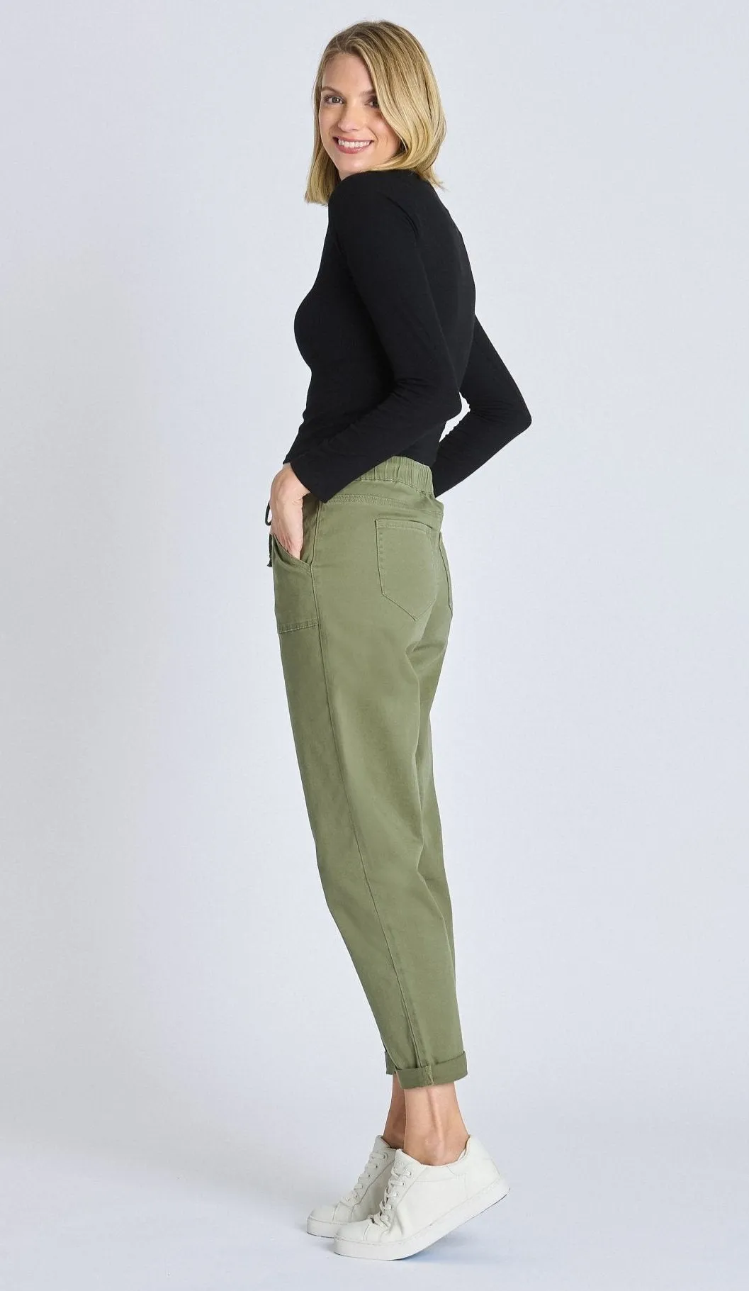 Westport Olive Weekender Twill Jogger - Plus